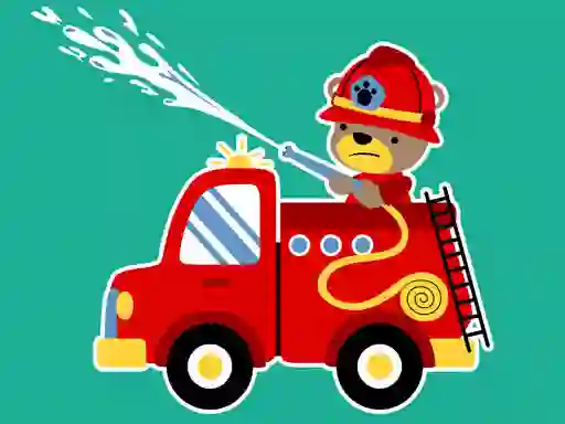 Animal Firetrucks Match 3 – kostenloses Online-Spiel