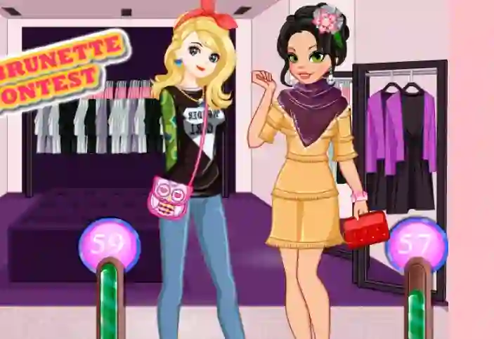 Blonde Vs Brunette Beauty Contest – kostenloses Online-Spiel
