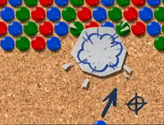 Pinboard Bubble Shooter – kostenloses Online-Spiel