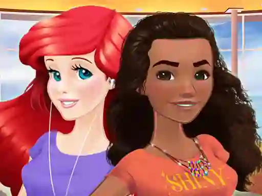 Ariel and Moana Princess on Vacation – kostenloses Online-Spiel