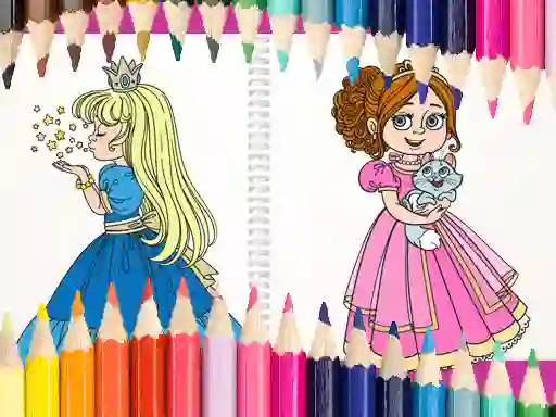 Beautiful Princess Coloring Book – kostenloses Online-Spiel