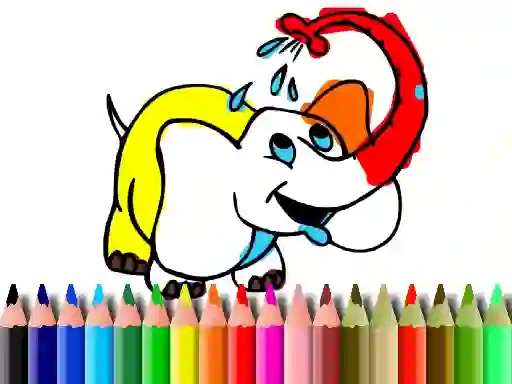 Back To School: Elephant coloring – kostenloses Online-Spiel