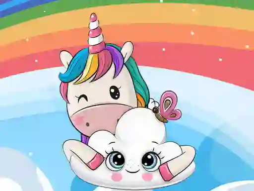 Cute Unicorn Jigsaw – kostenloses Online-Spiel
