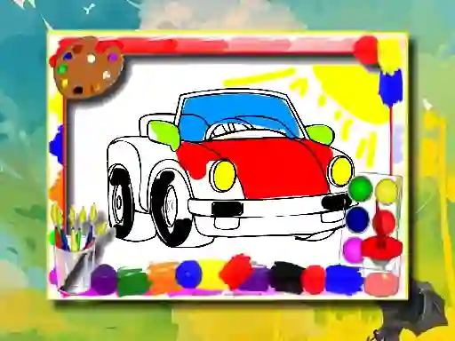 Cartoon Cars Coloring Book – kostenloses Online-Spiel