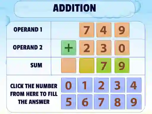 Addition Practice – kostenloses Online-Spiel