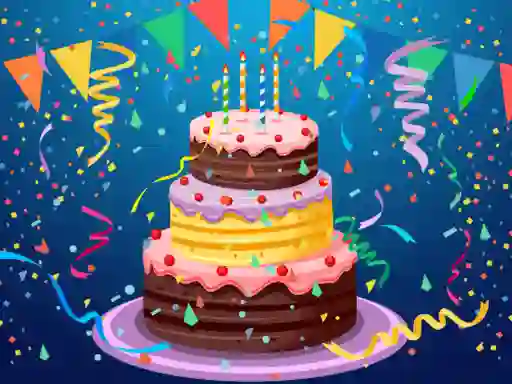 Birthday cake puzzle – kostenloses Online-Spiel