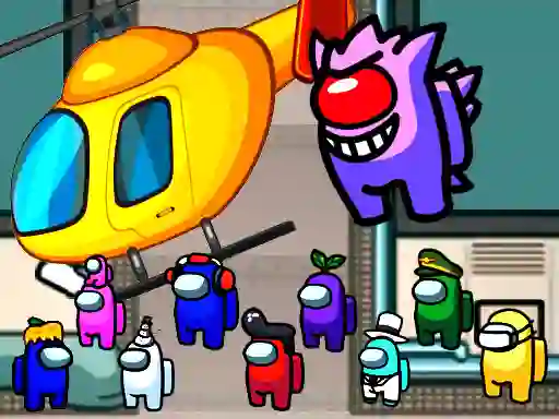 Among us airship slings – kostenloses Online-Spiel