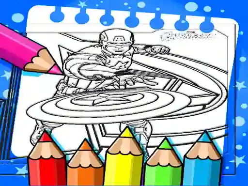Captain America Coloring Book – kostenloses Online-Spiel