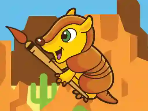 Happy Armadillo Coloring – kostenloses Online-Spiel
