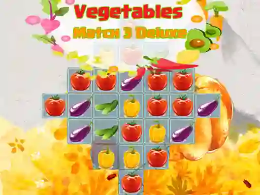 Vegetables Match 3 Deluxe – kostenloses Online-Spiel