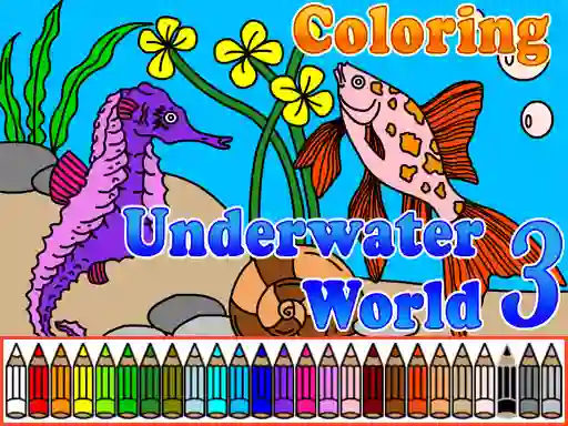Сoloring Underwater World 3 – kostenloses Online-Spiel