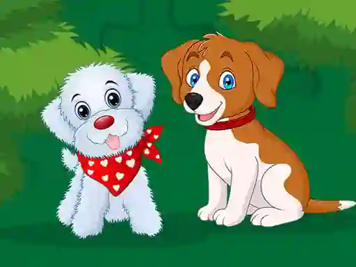 Cute Puppies Jigsaw – kostenloses Online-Spiel