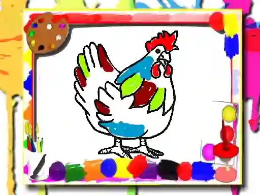 Chicken Coloring Book – kostenloses Online-Spiel