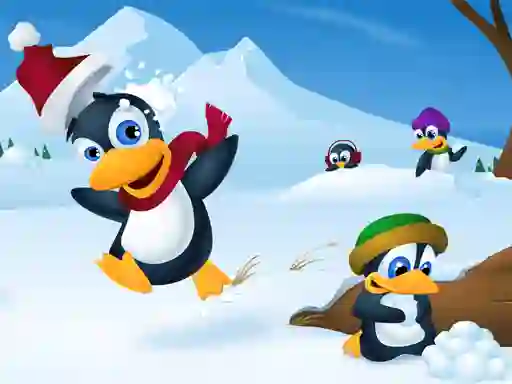 Cute Penguin Slide – kostenloses Online-Spiel