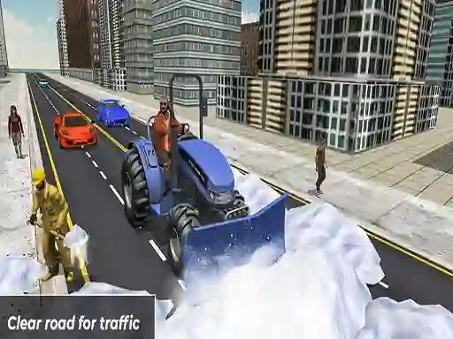 Grand Snow Clean Road Driving Simulator – kostenloses Online-Spiel