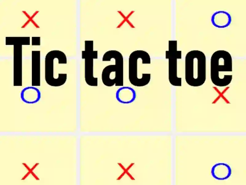 Tic tac toe – kostenloses Online-Spiel