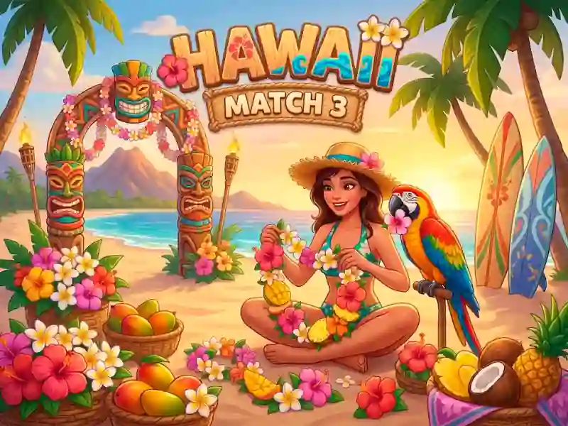 Hawaii Match 3 – kostenloses Online-Spiel