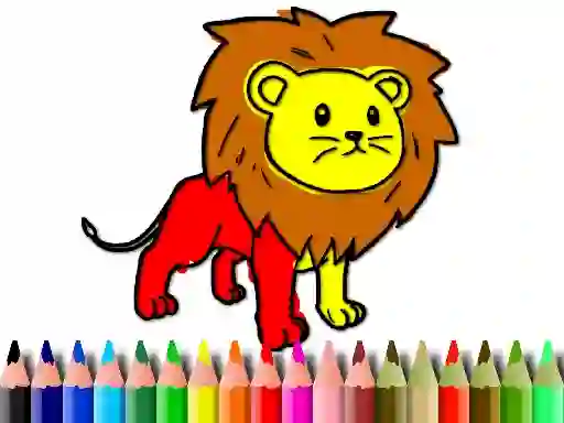 Back To School: Lion Coloring Book – kostenloses Online-Spiel