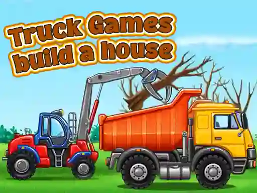 Truck games build a house – kostenloses Online-Spiel