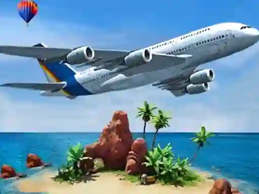 Air plane Simulator Island Travel – kostenloses Online-Spiel