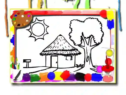 Back To School: House Coloring Book – kostenloses Online-Spiel