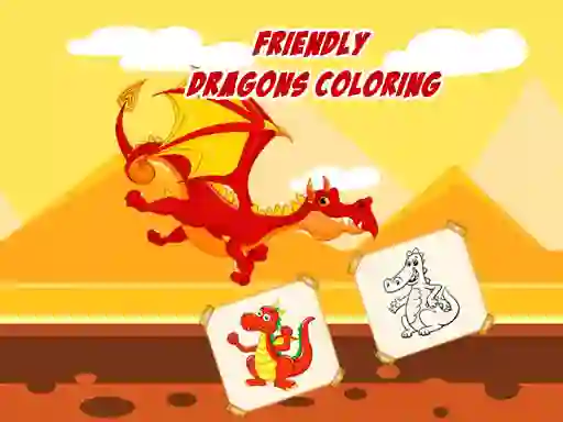 Friendly Dragons Coloring – kostenloses Online-Spiel