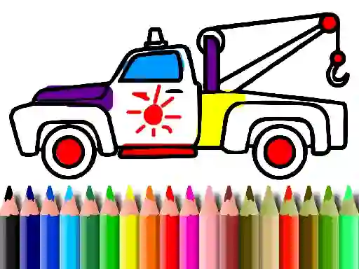 Back To School: Trucks Coloring – kostenloses Online-Spiel