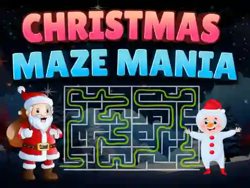 Christmas Maze Mania – kostenloses Online-Spiel