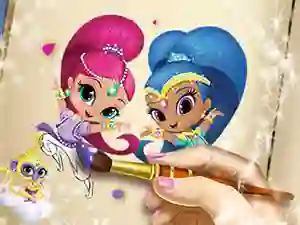 Shimmer And Shine Coloring Book – kostenloses Online-Spiel