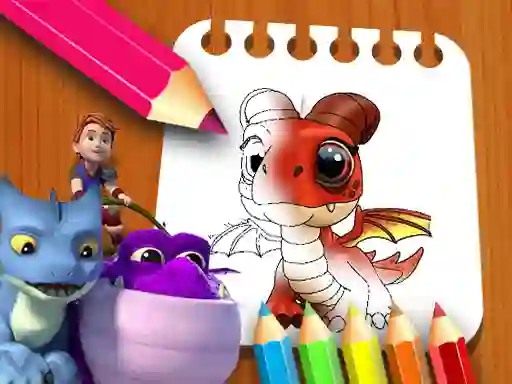 Dragon Rescue Riders Coloring Book – kostenloses Online-Spiel