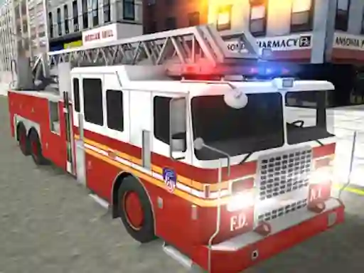 Real Truck Fire Drive Sim – kostenloses Online-Spiel