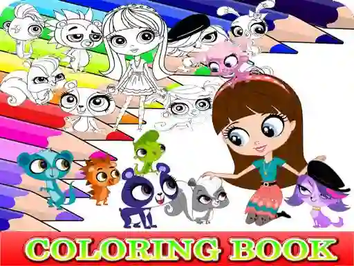 Coloring Book for Littlest Pet Shop – kostenloses Online-Spiel