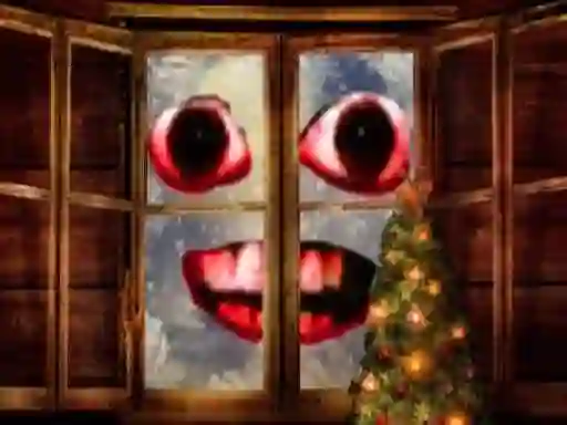 New Year: Santa Claus outside the window – kostenloses Online-Spiel