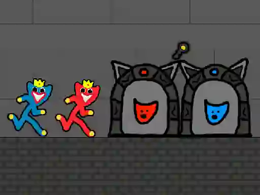 Red and Blue Stickman Huggy 2 – kostenloses Online-Spiel