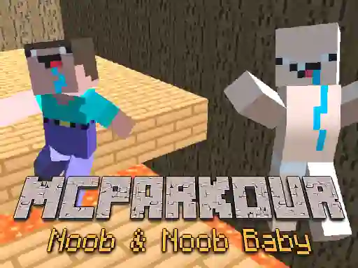 MCParkour Noob & Noob Baby – kostenloses Online-Spiel