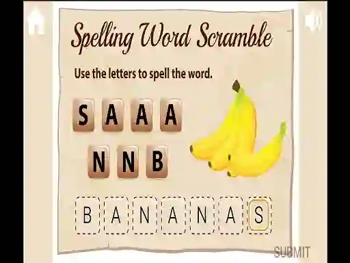 Spelling Word Scramble – kostenloses Online-Spiel