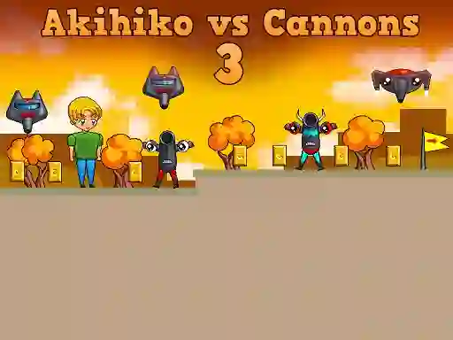 Akihiko vs Cannons 3 – kostenloses Online-Spiel