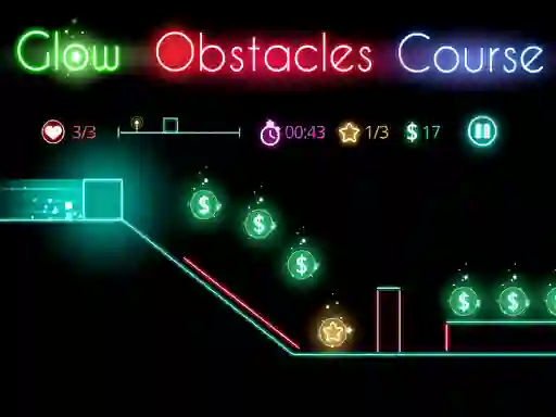 Glow obstacle course – kostenloses Online-Spiel
