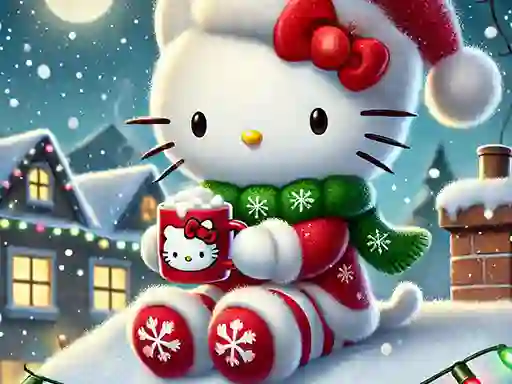 Hello Kitty Christmas Puzzle – kostenloses Online-Spiel