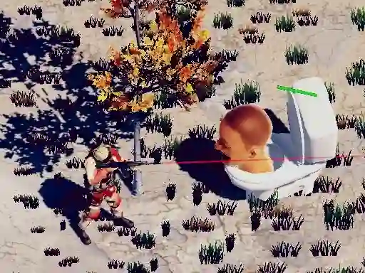 TopDown Skibidi Toilet Shooting – kostenloses Online-Spiel