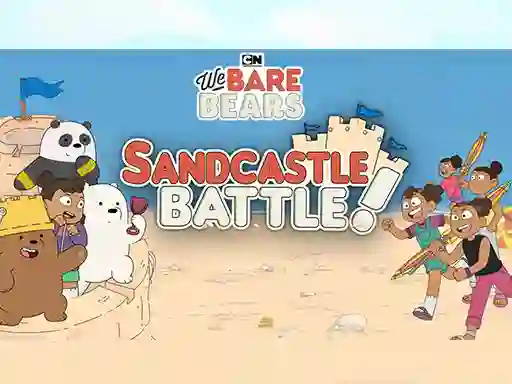 Sandcastle Battle! We Bare Bears – kostenloses Online-Spiel
