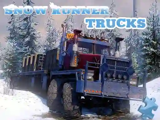 Snow Runner Trucks Jigsaw – kostenloses Online-Spiel