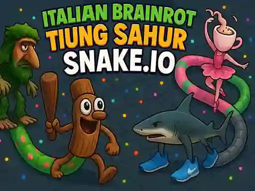 Italian Brainrot Tung Sahur Snake.io – kostenloses Online-Spiel