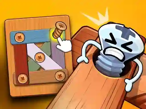 Wood Bolts Nuts Screw Pin Puzzle – kostenloses Online-Spiel