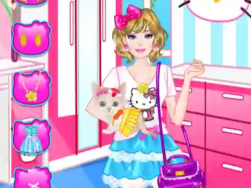 Barbie With Kitty – kostenloses Online-Spiel