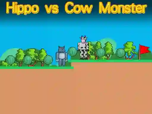Hippo vs Cow Monster – kostenloses Online-Spiel
