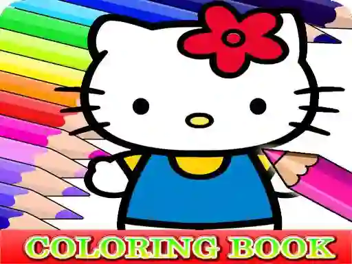 Coloring Book for Hello Kitty – kostenloses Online-Spiel