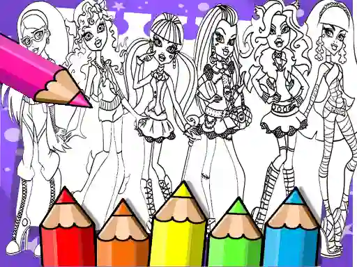 Monster High Coloring Book – kostenloses Online-Spiel