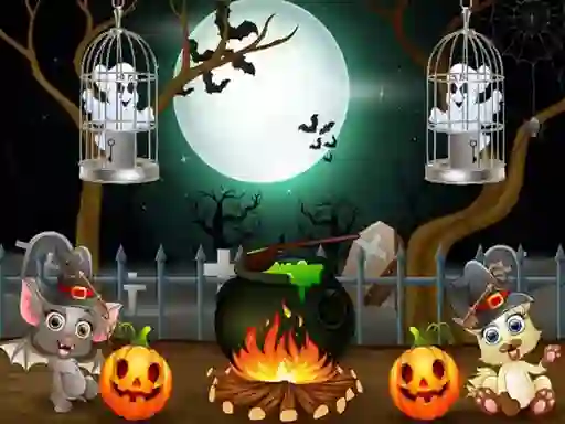 Halloween Twin Ghosts Rescue – kostenloses Online-Spiel