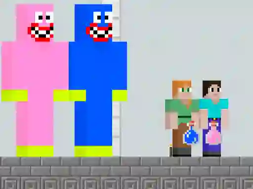 Huggy Kissy vs Steve Alex – kostenloses Online-Spiel